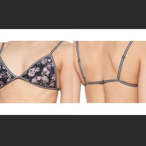 Tavik Joe Swim Top Wildflower Black